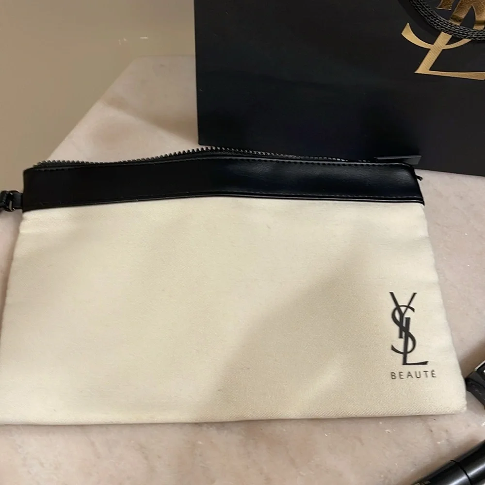 YSL Rouge Volupte Shine No 162 pulsing Rosehip lipstick and mascara set